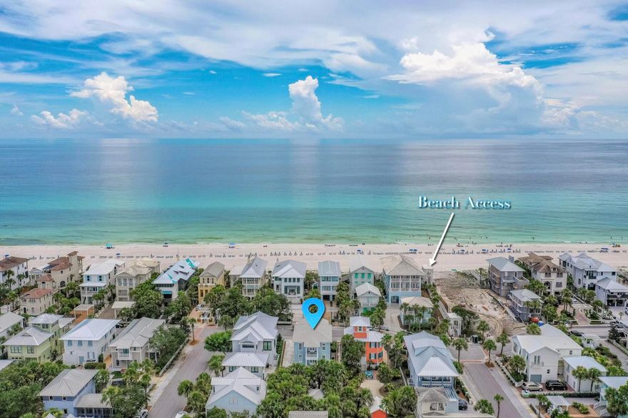 Unique opportunity to acquire a completely remodeled beach home across the street from the gulf in the desirable gated community of Carillon Beach.  Space to add pool and/or guest house/garage, subject to approval of Carillon Design Review Committee.  The home is situated across the street from two dune beach walkovers and equidistant from two community pools as well as tennis courts, children's play area and basketball court.  Featuring a reverse floor plan with 1st floor master & kitchen, dining and living area all on second floor.  The 15' x 30' great room with vaulted ceiling opens to a large 24' x 10' veranda on which you can relax while enjoying  soothing gulf breezes and  surf sounds the street.  Carillon boasts 3900 linear ft. of pristine just re-nourished, never-crowded sugary