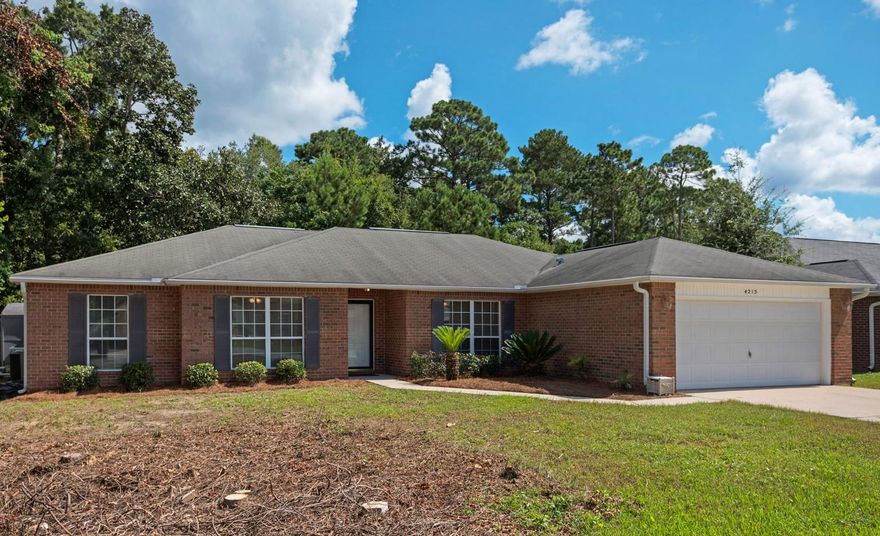 This split bedroom floor plan has 4 bedrooms 2 bathrooms and an office. The home sits on over 1/2 acre lot in the Bluewater Bay area. You will love the privacy of your backyard while enjoying your salt water pool or just relaxing on your screened in porch. The spacious main bedroom/bathroom consists of a large closet, separate tub/shower and lavatory with a door for privacy. Call today for your private viewing! Buyers should verify all information deemed important.