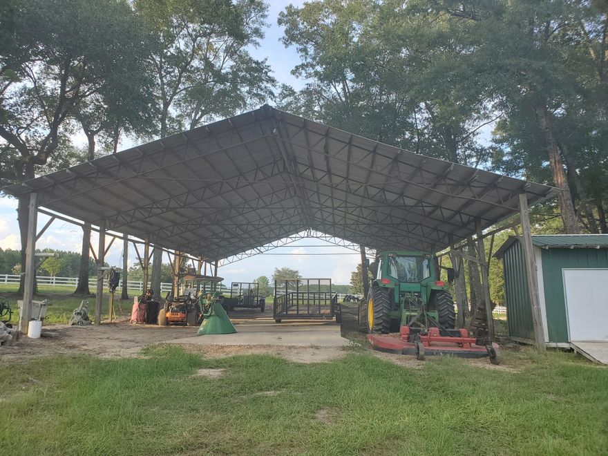 EQUESTRIAN PROPERTY! 100 ACRES WITH TRAILS AND CLEARED ROADS. POLE BARN WITH LAKE VIEW. Acreage stocked with Timber that could be Harvested, Deer, Deer Stands, Wild Turkey and such. Could also be a GREAT HUNTING CAMP! Come Explore 100 Acres of majestic land. 5 Other Parcels available 120 Acres Lake Front.Buyer and Buyers agent to verify dimensions and All Info. deemed important.