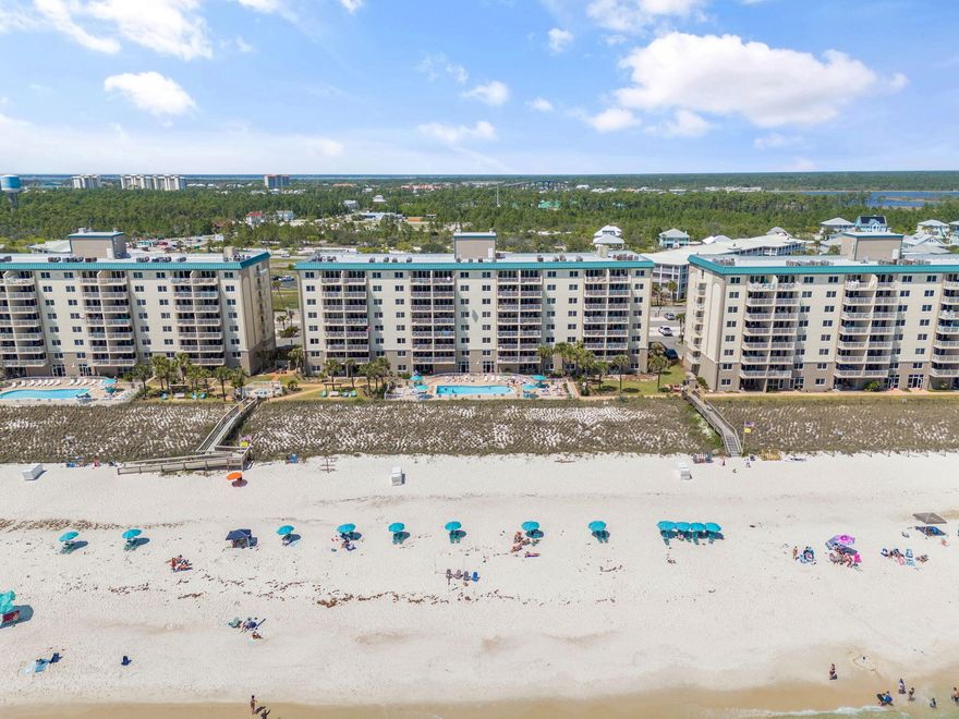 Welcome to Sandy Key, one of Perdido Key's most coveted gated communities! This exceptional complex offers an array of amenities, including tennis courts, a fitness center, BBQ grills, sparkling pools, relaxing spas, and direct beach access. With on-site management and rental options, Sandy Key is perfect for those looking to invest, vacation, or call your Gulf home. Unit #325 is ideally situated in the center building at the perfect elevationgiving you the sensation of floating above the Gulf from your private balcony. No matter the time of day, enjoy breathtaking views of the emerald waters, and in the evening, watch as the sky transforms into a mesmerizing display of twinkling lights on the horizon. This fully furnished two-bedroom, two-bathroom condo has been thoughtfully updated, featuring new carpet in the bedrooms and beautifully remodeled bathrooms. Newer HVAC and hot water heater. Don't miss this rare opportunity to own a piece of paradise on the Gulfwhether you're looking for a personal retreat, a vacation getaway, or a smart investment. Your beachfront dream starts todaylet's get you to the beach!