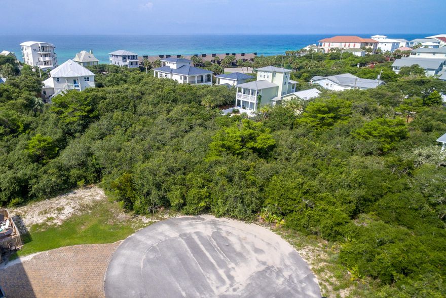 Located in an upscale neighborhood on the popular east end of Scenic Highway 30A, Lot 29 B Street offers a prime building opportunity in Seacrest complete with deeded beach access. This nearly quarter acre lot enjoys a peaceful position at the end of a quiet cul-de-sac. Surrounded by impressive single-family homes, including many with pools, this shady lot has some established trees and Florida greenery. Ideal as a primary residence, homes in this area also command top prices for vacation rental income.