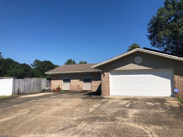 Very nice pool home in Shalimar! Needs some work inside as owner was a smoker. Open concept, granite counters, stainless steel appliances. Beautiful three season room in the back with its own AC split which adds another 120 SF to the total. Roof is 2015. Solar panels added last year. They will be paid off at closing.