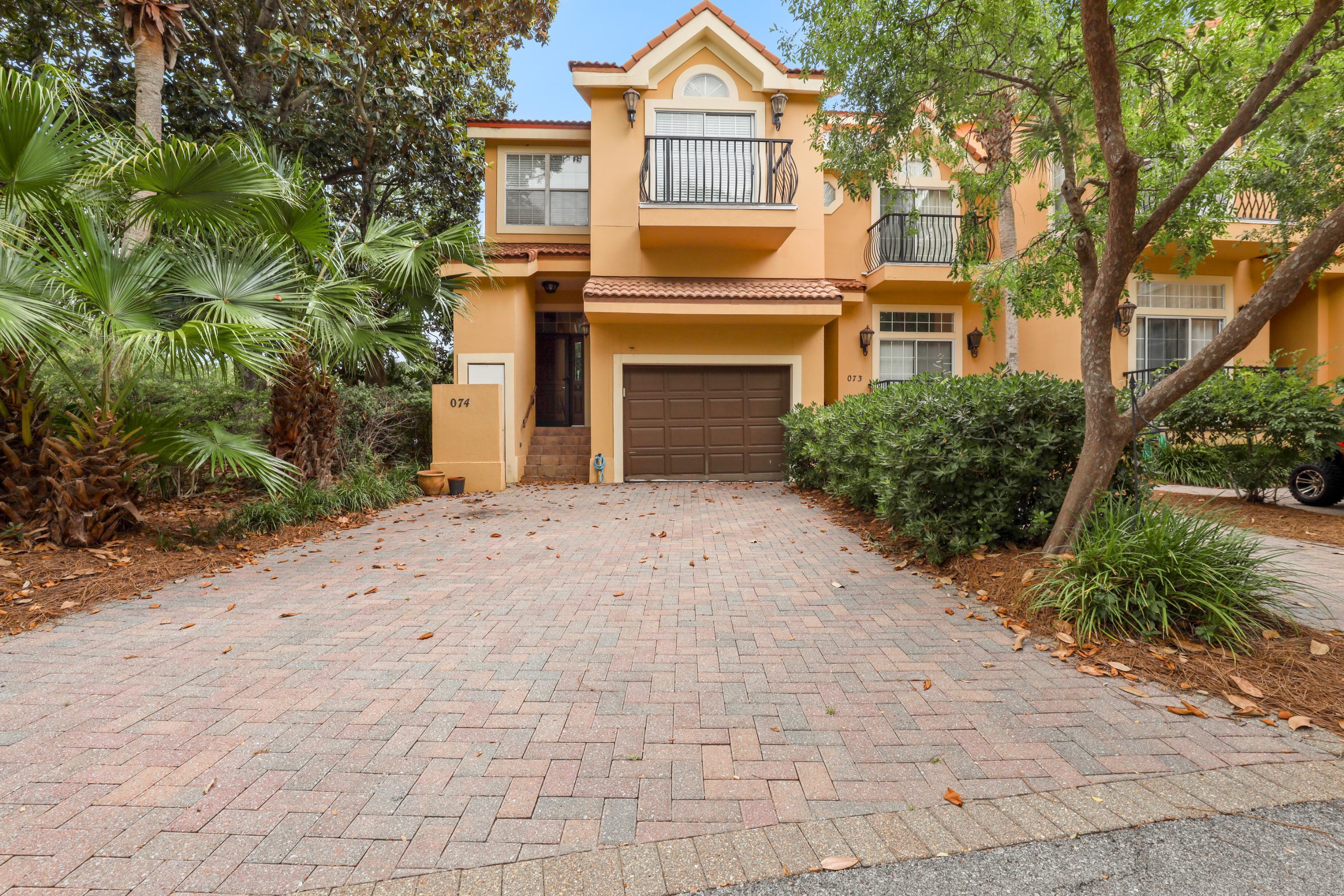 Welcome to 74 Vantage Pointe, a beautifully maintained 4-bedroom, 3.5-bathroom townhome fully furnished located in the desirable gated community of Sandestin Golf and Beach Resort. Available now for a long-term rental! This spacious, three-story residence offers over 2,850 square feet of comfortable living space and coastal charm--perfect for those seeking a relaxed, beachside lifestyle. The open-concept main level features a bright and airy living area, modern kitchen with granite countertops and stainless steel appliances, and a dining space ideal for entertaining. Upstairs, you'll find a generous primary suite with a walk-in closet and ensuite bathroom, along with additional guest rooms that offer ample space and flexibility.