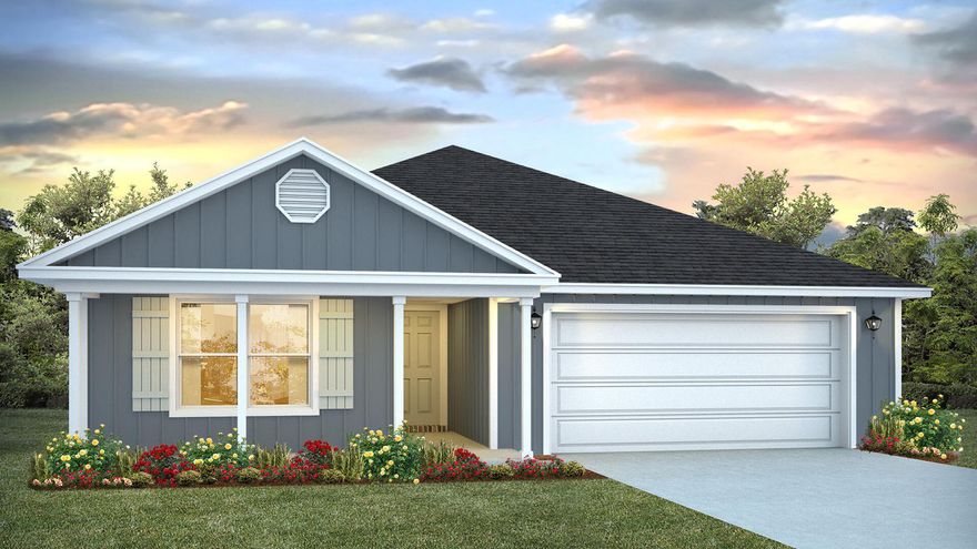 Welcome to 219 W Gray Owl Drive, a new home at Owl's Head Farms in Freeport, Florida. This home is currently under construction and features the Lismore floor plan. The foyer opens to a bright living space, with two secondary bedrooms and a full bathroom tucked off to one side. These rooms are perfectly sized for guests, children, or even a home office, with each offering plenty of closet space and easy access to the shared bath. This home featuring modern finishes and engineered Vinyl plank flooring throughout the home except for the bedrooms where you'll find plush carpet. Continuing into the home, the hallway leads you to the spacious, open concept living area. Here, the kitchen truly shines with its granite countertops, stainless steel appliances, and an island with a breakfast bar that creates the perfect spot for casual dining or entertaining. The adjoining dining area is well-positioned for family meals, while the living room offers a comfortable space to relax.

Privately located at the rear of the home, the owner's suite offers a peaceful retreat. The large bedroom is complemented by a luxurious ensuite bathroom, featuring a dual vanity, a walk-in shower, and a large closet designed for all your wardrobe needs.



The patio at the back of the home provides the perfect place to enjoy outdoor living, whether sipping your morning coffee or unwinding in the evening. The Lismore floorplan balances style and function, making it a versatile choice for families of all sizes. Schedule your tour of Owl's Head Farm today.