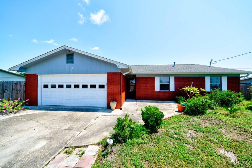 This beautiful 3 bed, 2 bath brick home is located in a quiet neighborhood in the desired Bay Front community. The large and open living area features hardwood floors, a brick fireplace, and vaulted ceilings. The eat-in kitchen boasts a Bay window, stainless steel appliances, granite countertops, plenty of beautiful cabinet space for storage and tile flooring with a formal dining area. The master bedroom is equipped with hardwood flooring throughout, a walk-in closet and its own private ensuite. The master bathroom boasts a tile surround shower/tub combo, tile flooring, and an updated vanity. The two guest bedrooms share a bathroom equipped with a tile surround shower/tub combo and white tile flooring. The home features an open sunroom with plenty of natural light to enjoy day or night.
