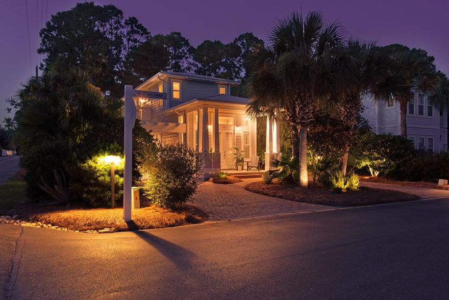 Beautifully renovated Cassine Village beach cottage in the heart of Seagrove Beach. Draped in coastal chic decor, this stunning home is perfectly positioned just over 600 feet to the closest public beach access. The home has been utilized as a primary residence for the current owners and the care provided shows throughout. Perfect for an investment property, 2nd home or primary residence. A plethora of outdoor space includes a front porch seating area, screened patio on the rear, and upstairs sun deck. High ceilings welcome you into the open floorplan living/dining/kitchen as you enter the home. The downstairs also contains the master bedroom making it desirable for those who seek single level living. Upstairs has 2 additional bedrooms, living area, and an additional bath. Connected to the  screened in patio there's a detached space that is currently utilized for storage and laundry. Cassine Village is known for it's convenient location and great amenities such as pool and tennis courts. Enjoy the best of Seagrove living!