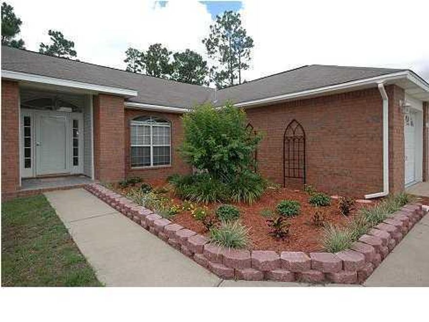 Congratulations! You just found a worry-free home in family-friendly Steeplechase, AND IT'S AFFORDABLE!! The owners just installed a new roof, with an upgraded fire and ice membrane (fire retardant and wind/water resistant). The owners also installed a new air conditioning unit, and they upgraded the kitchen countertops with premium granite. This all-brick 3 BR/ 2 Bath split floor plan has beautiful maple hardwood flooring throughout, a wood burning fireplace, and extra insulation. Not only is there a formal dining room, this floor plan also features a spacious eat-in Kitchen area. The master suite is large and can accommodate multiple layouts. It also boasts an enormous master closet. The other 2 bedrooms are light and bright with closets perfect for kids or guests. The backyard (cont.)