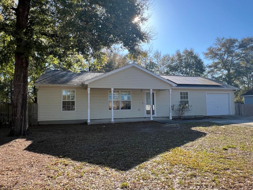 Built in 2004, this 3 bedroom 2 bath REO home oozes possibilities. Other than a few minor repairs, this 1304 sf home has vinyl siding, fenced yard, and single car garage. Roof and HVAC are relatively newer. Home was upgraded in the past with some nice updates including shiplap, modern fixtures, barn door to master bath and granite tops in the kitchen. Galley style kitchen has stainless appliances, breakfast area and leads to the single car garage. Home comes with solar panels, though seller has never used the panels and therefore has no knowledge of usefulness or reliability. Home is ready for new owners and is FHA IE (Insurable with Escrows if required). A must see to appreaciate!