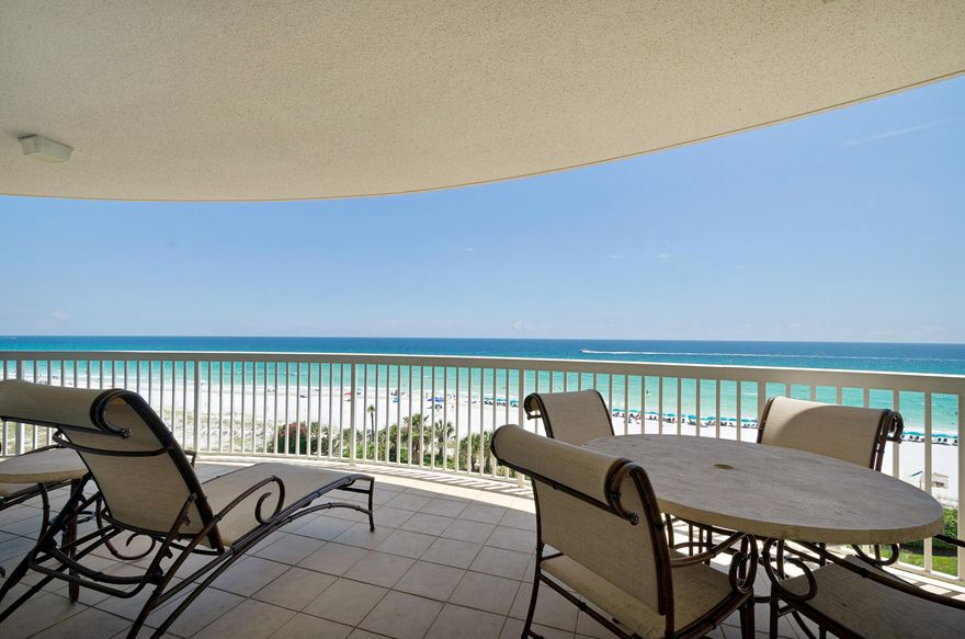 Lowest Priced Condo in St. Thomas!! Enjoy beautiful emerald green water views in each direction from the expansive gulf front terrace of this 3 bedroom 3 bath condo. This floor plan is most desired as all rooms, including all 3 bedrooms, face the Gulf and have access to the terrace. The condo comes fully furnished and the kitchen has granite countertops. Master bath has double vanities, Jacuzzi tub and separate walk-in shower. There is a built in ice maker in the wet bar area and custom window treatments throughout. Condo also has a semi-private elevator that conveniently opens directly into your condo, as well as a deeded parking space and heated and cooled storage cage. As a full time residence or second home, beachfront living doesn't get any better. St. Thomas is a rental restricted b