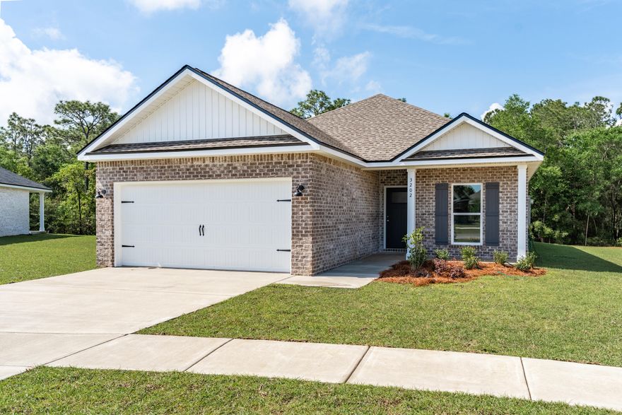 PLENTY OF BACKYARD SPACE (.88 ACRE) plus maximum use of indoor SF in this NEW & READY NOW home!  Cozy front dining nook, large quartz swing bar w/seating overlooks family room.  Trayed ceiling, recessed lighting, and luxury vinyl plank flooring.  Kitchen has white shaker cabinets, pantry + stainless-steel appliances.  Owner's suite has walk-in closet, bath has double vanities, shower only.  Seller/lender will contribute up to $10,000 towards buyers closing costs and/or prepaids and or rate buydown-restrictions apply.