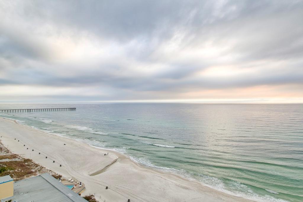 Are you looking for an adorable beach getaway? This 1 bedroom 1 bath unit boasts floor to ceiling views of the gulf where sunrise views are spectacular! A great way to describe this unit is a quote by Shakespeare, and though she be but little, she is fierce! You cannot beat the amount of natural light that comes through the window in the dining area as well as living area! One of the best priced units on the beach is here at Tidewater. Make an appointment today to see it for yourself!
