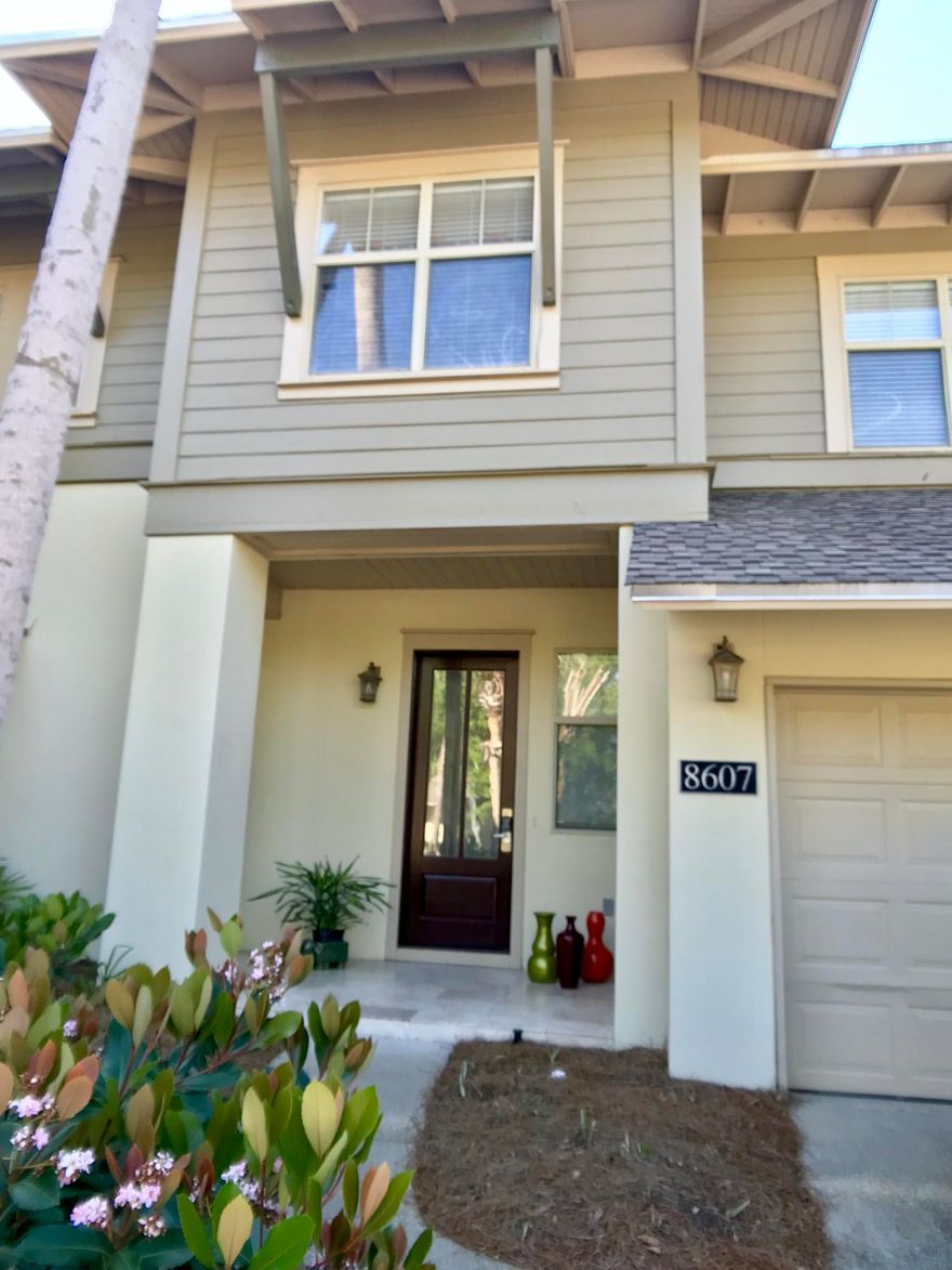 Located within the community of Magnolia Bay in Sandestin resort, this two story, three bedroom two and a half bath townhome backs into the 8th hole of Baytowne Golf Course. Enjoy lush landscaping, golf course and lake views from your screened in backporch. As you enter through the front door, you are welcomed by an open foyer with high ceilings & loads of natural light to fill the living space. The home has been renovated with beautiful granite & appliances new in 2012 & 2 new A/C units in 2014. Magnolia Bay is a rental capable neighborhood that is in a highly desirable location in the heart of Sandestin. All information including square footage and dimensions to be verified by buyer.
