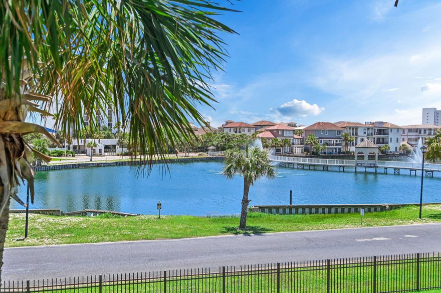 Turn key and fully updated condo with all the bells and whistles, boasting 9' ceilings throughout!! This private 3 bedroom 3  condo is just a 5 minute stroll to the sugar white sands of Destin. Unit location is superb as it offers a very private beachy feel! Kitchen offers brand new quartz counter tops and SS appliances. Bathrooms upgraded with quartz counter tops. This would be a great investment property or second home! **A.C unit A is 2017 A.C  unit B is 2021. Brand new double stack washer and dryer.Water heater A replaced 5/21/2024Water heater B replaced 2022.**Terrace has a cross easement with Pelican Beach resort and Terrace owners can use Pelican amenities along with deeded beach access.