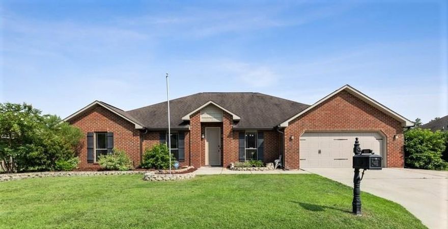 Beautiful all brick, 5 Bed, 3 Bath home in south Crestview. Provides an easy commute to Duke Field, Eglin, Hurlburt Field & I-10.  Walking into the home, one will notice tray ceilings, recessed lighting, and double ceiling fans in the living room - opening into the large kitchen with breakfast bar, granite countertops, permanent island, custom cabinets, stainless steel appliances & durable porcelain floor tile. The Master Suite is supersized and includes a bathroom with double vanity, two walk-in closets, water  closet and tiled wet area w/shower & tub!  Backyard is fully fenced for privacy, and boasts a screened in covered patio - perfect for entertaining & relaxing. Sprinkler system, gutters, extended driveway, storage shed & custom blinds add the final touches to this beauty! See today.