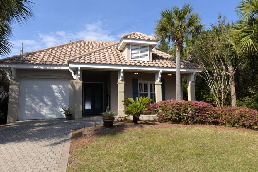 Live, work, & play the coastal way! This absolutely immaculate & beautifully decorated permanent or vacation home is fully furnished & accessorized with quality furniture & coastal vibes. It is located in the very desirable beachside gated community of Destiny. Top notch accommodations along with the close proximity to the beach & community facilities offers owners & guests the best of both worlds. The open, split bedroom floor plan makes living easy & comfortable. Each of the three bedrooms has its own private bath. The living area has a gas fireplace, built-in cabinets, & a wet bar with wine cooler & ice maker. The kitchen is ''knock out'' with gorgeous granite & cabinetry plus stainless steel appliances & a breakfast bar. There are two outside courtyard areas - one is off the