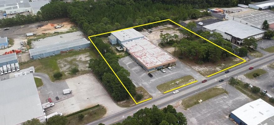 Freestanding 33,500 SF Industrial building sitting on 3.7 acres of land. The site is centrally located within the FWB Commerce & Technology Park. This building consists of 3,000 SF Office; 10,000 SF Warehouse; 20,500 SF Manufacturing. The site has room for expansion as well truck loading & unloading locations within its fenced yard. The building has tremendous power ~ 3 phase, 1200 amps along with being fully sprinkled, 10,000 lbs crane in place. The slab is 8'' thick for heavy loads. The site currently can accommodate 100 parking spaces +/-. The location of this building is well positioned to access Highway 98 to the south, Highway 85 going north and I-10 running east & west. The building is approximately 2 miles to Hurlburt Field, 10 miles to Eglin Air Force Base and 13 miles to Airpor