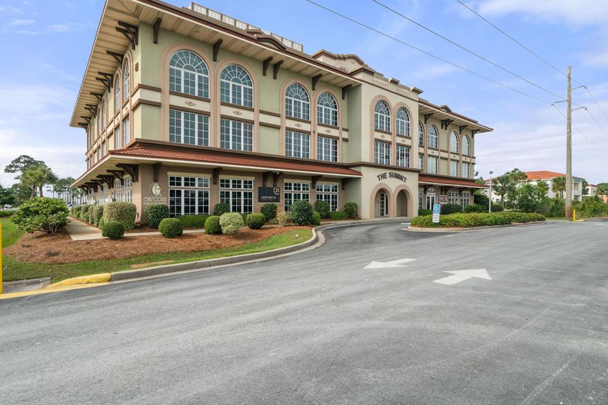 Executive Office Space directly on Highway 98! 4294 sq ft of prime ground floor office space available either separate or combined.This listing is for both units 106 and 112 combined, connected through the conference rooms for a truly magnificent corporate headquarters! Combine and rent both units for a significant discount!Suite 106 includes a small reception area with built in administrator's desk, 3 large executive offices, copier room, kitchen, storage room, private bath, beautiful conference room, and huge classroom!Suite 112 includes a reception with a built in administrator's desk, a waiting area, 9 offices (ranging from good sized to huge), storage room, file room, kitchen, copy room that is large enough for additional desk space, and a beautiful conference room.