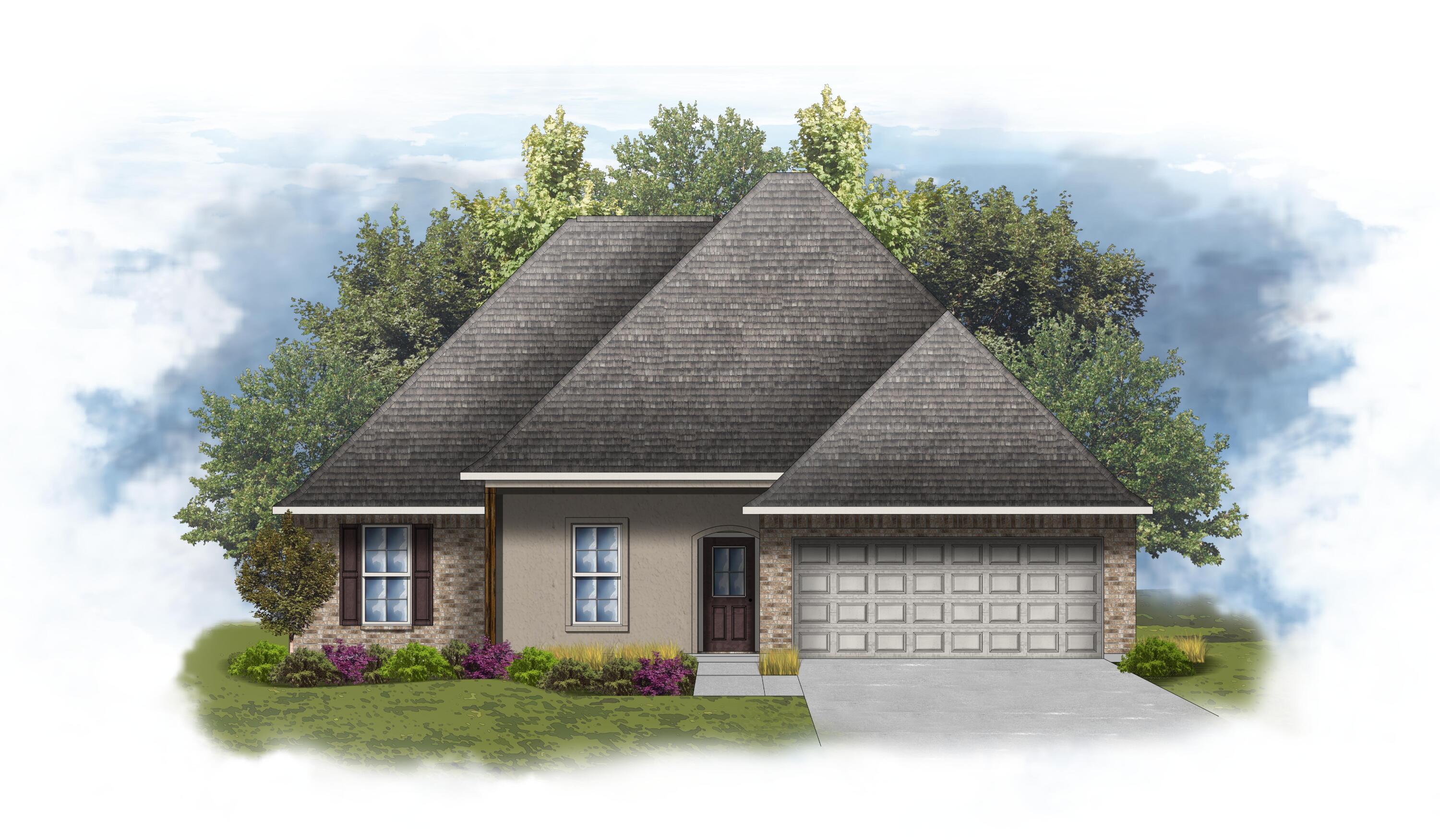 Located on a cul-de-sac lot, the IRISES V A in The Bluffs at Lafayette community offers a 4 bedroom, 2 full bathroom, open design. Upgrades added (list attached). Special Features: double vanity, garden tub, separate shower, and walk-in closet in master bath, double vanity in 2nd bath, walk-in closet in beds 2 and 3, kitchen island, walk-in pantry, covered porches, undermount sinks, LED lighting throughout, crown molding, ceiling fans in living and master, custom framed mirrors in all baths, smoke and carbon monoxide detectors, landscaping, architectural 30-year shingles, flood lights, and more! Energy Efficient Features: tankless gas water heater, kitchen appliance package, vinyl low E windows, and more! Energy Star Partner.