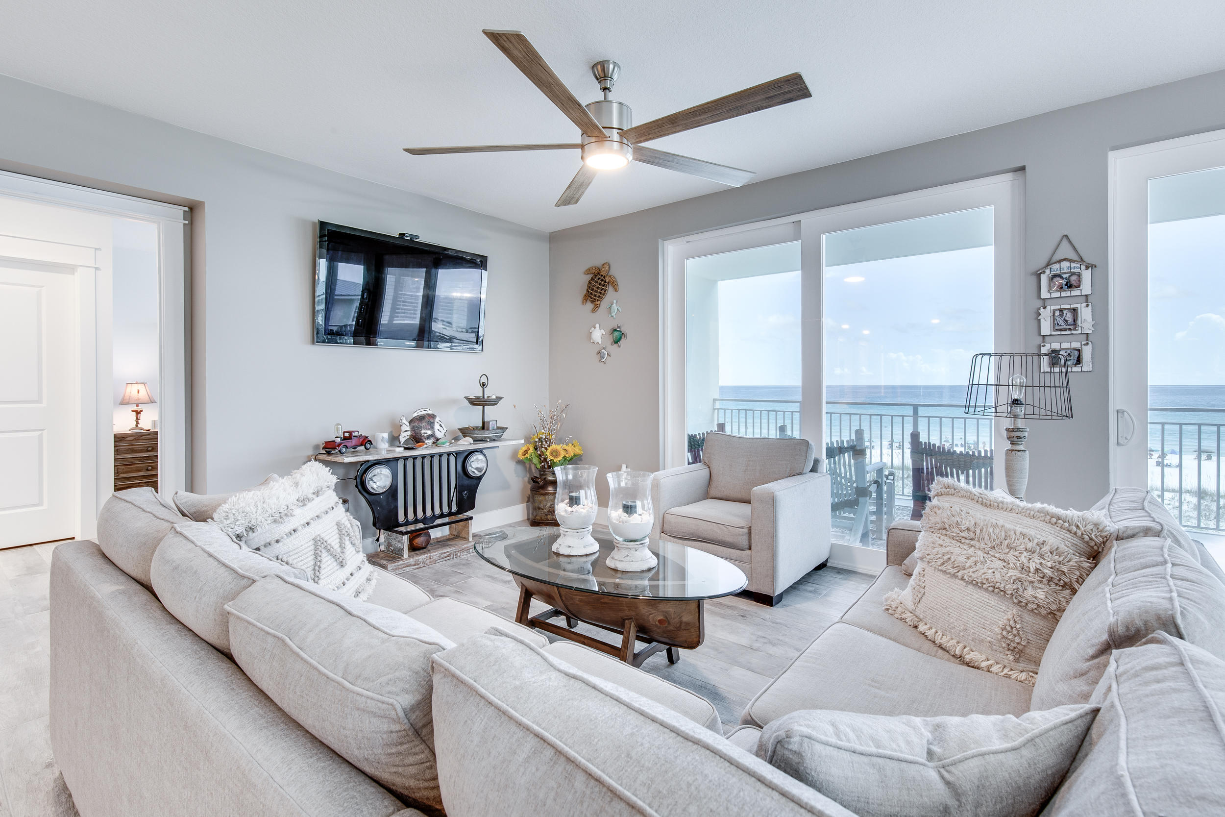 SOLD  Entered into MLS for comp purposes only.  blu Condominium is Okaloosa Island's first new-construction offering in nearly a decade. A premier Gulf-front condominium of Coastal Contemporary Design. Plan A is a spacious 2,053 sq ft, 4 BR 3 BA residence with a 329 sq ft expansive terrace. Interior appointments include ceramic tile, gourmet kitchen, quartz countertops, gas ranges, stainless appliances, cabinetry, full size washer/dryer and owner closet. Property amenities include 2 gulf front pools, one heated, totaling over 4,500 sq ft and front 313' on the Gulf, fitness center, jetted hot tub, grilling area, fire pit and gated entrance. Short term rentals & owner pets allowed. Limited availability at current prices.