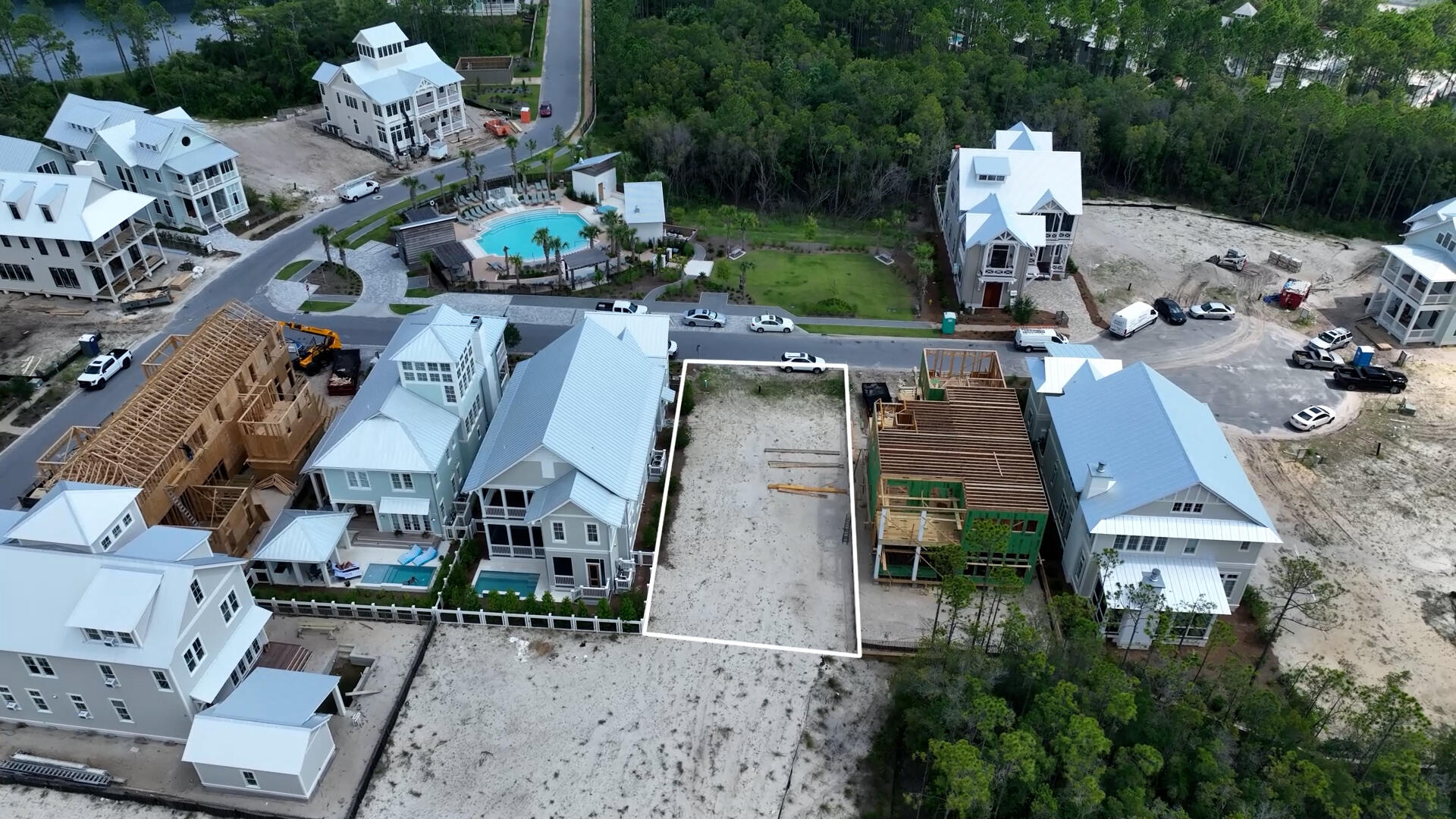 Welcome to Park District, located in Phase 5 of Watercolor. The rental-restricted Park District has 41 custom homesites and has a dedicated pool for the owners. Owners in WaterColor have exclusive access to all amenities in this community, including the Beach Club, Camp Watercolor, Fitness Center, six resort pools, tennis facilities, and much more! Lot 32 is located across the street from the park and pool. Perfect place to lounge on your front porch!! Also, good to know - Lot 32, Sting Lily Cove, is located in Flood Zone X (not a flood zone). Choose your custom design or use the plans the current owners have shared. Another option: https://www.850buildinggroup.com/