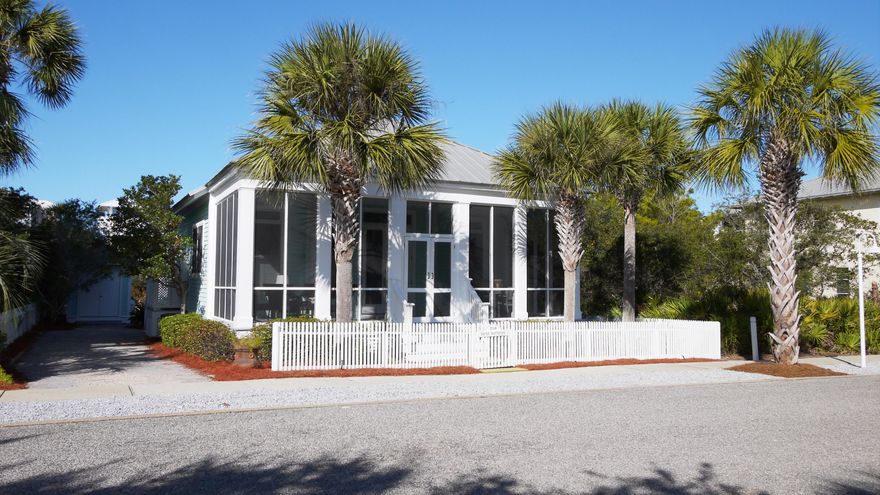 Close to the beach, on a quiet neighborhood street, in great condition - this is the perfect starter beach house, investment property, or retirement getaway. It is two bedrooms, two baths, with open living/dining/kitchen concept and a very large screened in front porch just right for dining or relaxing, listening to the surf and reading a book. There is ample room to add on to the existing house or add a full size guest house or carriage house with a pool and courtyard between the existing house and a guest house. The house has been completely renovated and is being sold furnished with small exclusions list.