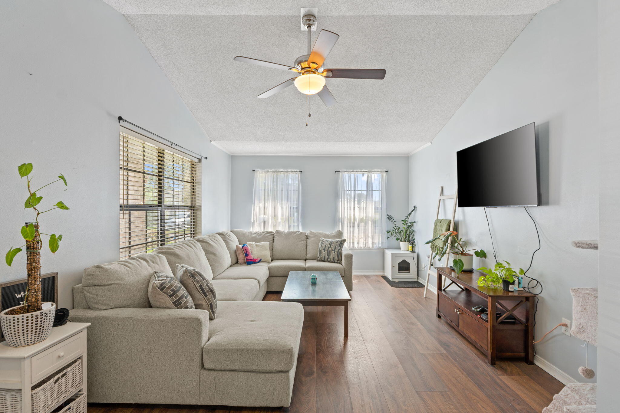 Welcome Home! This beautifully renovated home, updated in 2019, offers the perfect blend of comfort and convenience. Centrally located near Hurlburt Field, Eglin AFB, Fort Walton's stunning beaches, shopping, and dining, you'll love the proximity to everything you need.Step inside to discover no carpet--just sleek laminate wood flooring throughout main areas with tile in the kitchen and baths. Recently painted, with updated fixtures, adds a modern touch to every room. The spacious kitchen boasts quartz countertops, a double sink, disposal, and a refrigerator with water/ice dispenser, plus an abundance of cabinets and a separate pantry for all your storage needs. French doors from the kitchen lead out to the private backyard, perfect for enjoying peaceful mornings or sunsets. The cozy dining room opens to the fully fenced backyard creating a seamless flow for entertaining or relaxing. The converted garage offers flexible living space, ideal for a third bedroom, entertainment room, or office - whatever suits your needs!
The master suite, tucked away at the back of the home, features a private entry to a glass screened -in covered patio, offering a serene retreat -an ideal place for enjoying the Florida sunshine! Whether you're sipping your morning coffee or just wanting to relax, this added space is sure to please.
The fully privacy-fenced backyard is a great space for enjoying the beautiful Florida weather, hosting BBQs or any other outdoor gatherings.
Situated on a corner lot, this home is perfect for anyone looking for a comfortable and functional space with easy access to all the best that Fort Walton Beach has to offer. Don't miss the chance to make this charming property your own! Bonus: Seller to install NEW Roof, prior to closing, with acceptable offer.