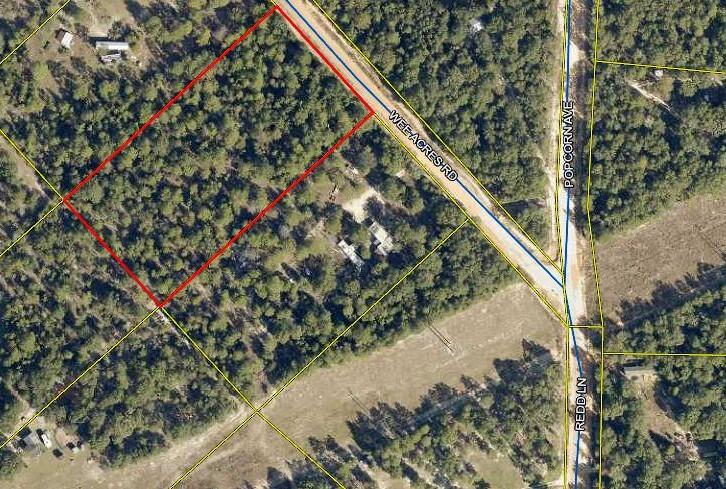 Nice conveniently located acreage between Crestview, and DeFuniak. Lightly wooded property with power and water available along the road. Septic tank would be required. No HOA or restrictions. Mobile Homes allowed. Horses allowed. Less than an hour to the beaches.