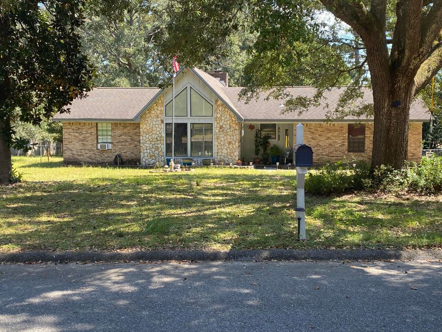 Cozy 3 bedroom, 2 bathroom brick home with 2 car garage on a quiet, low traffic street.  Spacious backyard for the family cookouts, kids playground and the pets to enjoy some outdoor fun.  NO HOA. Home is sold AS-IS.