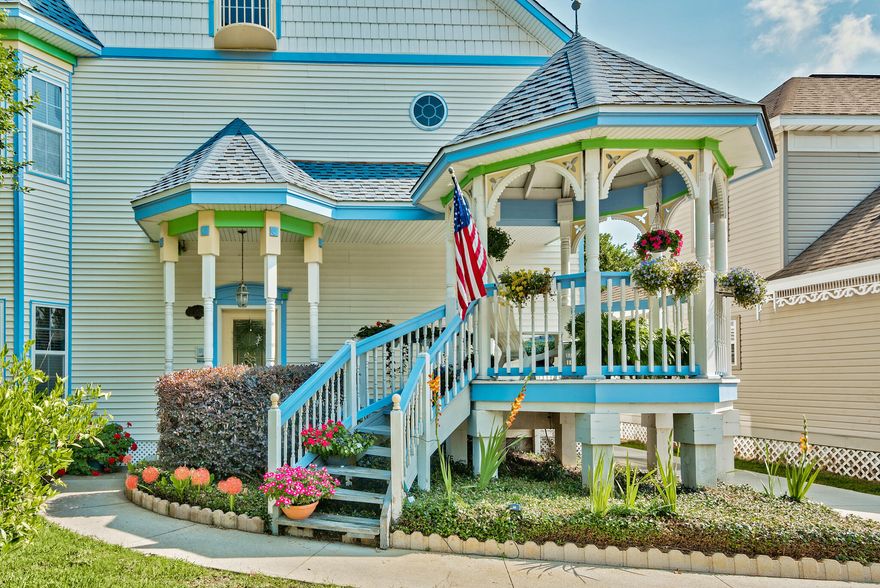 South of US. 98 you will find the charming 38 home Victorian neighborhood of Sovereign Isle.  This 4-bedroom, 2.5-bath with 2530 sq. ft. home is a short 3-block walk to the Gulf of Mexico.  City of Destin recently purchase 334 ft. of Gulf-front property to add a new public beach between Dolphin and Tarpon St. which will be the closest beach access for Sovereign Isle residents.  The community offers a community pool with bathhouses, gas grills, gazebo, green space, and koi ponds.  This home offers a comfortable floor plans with a primary bedroom and walk-in closet, en-suite bath including double vanity sinks, jetted tub, and a separate tiled shower, plus a bonus bedroom/office space, half bath, laundry, kitchen, and living room all on the first floor.  As you enter the foyer you see a light-filled living room with the ceiling open to the second story. Beyond the living room is the 2013 fully renovated kitchen with tiled floor, granite countertops, stainless steel appliances and a gas stove. Enjoy a breakfast bar for casual dining plus an additional dining table area. The breezeway between house and garage has been enclosed to create a fun recreational area for parties, ballgame, etc. The second floor offers another living space to retreat to for reading, TV watching or use as a children's play area. In addition there are two large bedrooms with a shared full-size hall bath.  There is a third floor attic that is heated and cooled, encased in cedar siding and could be converted into an additional bonus room or bedroom.  It currently serves as storage but the bones are there to take it further.  

The exterior is easy maintenance vinyl siding, no costly repeat painting necessary. Power wash it once a year and you are done. There is a 2 car garage with ample parking for 5 cars.  New roof scheduled to be installed soon. New hot water heater installed Aug., 2022.

Community does allow short term rentals.  Don't miss owning in the coveted Crystal Beach area as a primary, second home, or investment property.  

Photos are of a previous listing, with few changes.  Home is  unfurnished. Come enjoy the emerald green waters and sugar white sand in Destin, Fl.