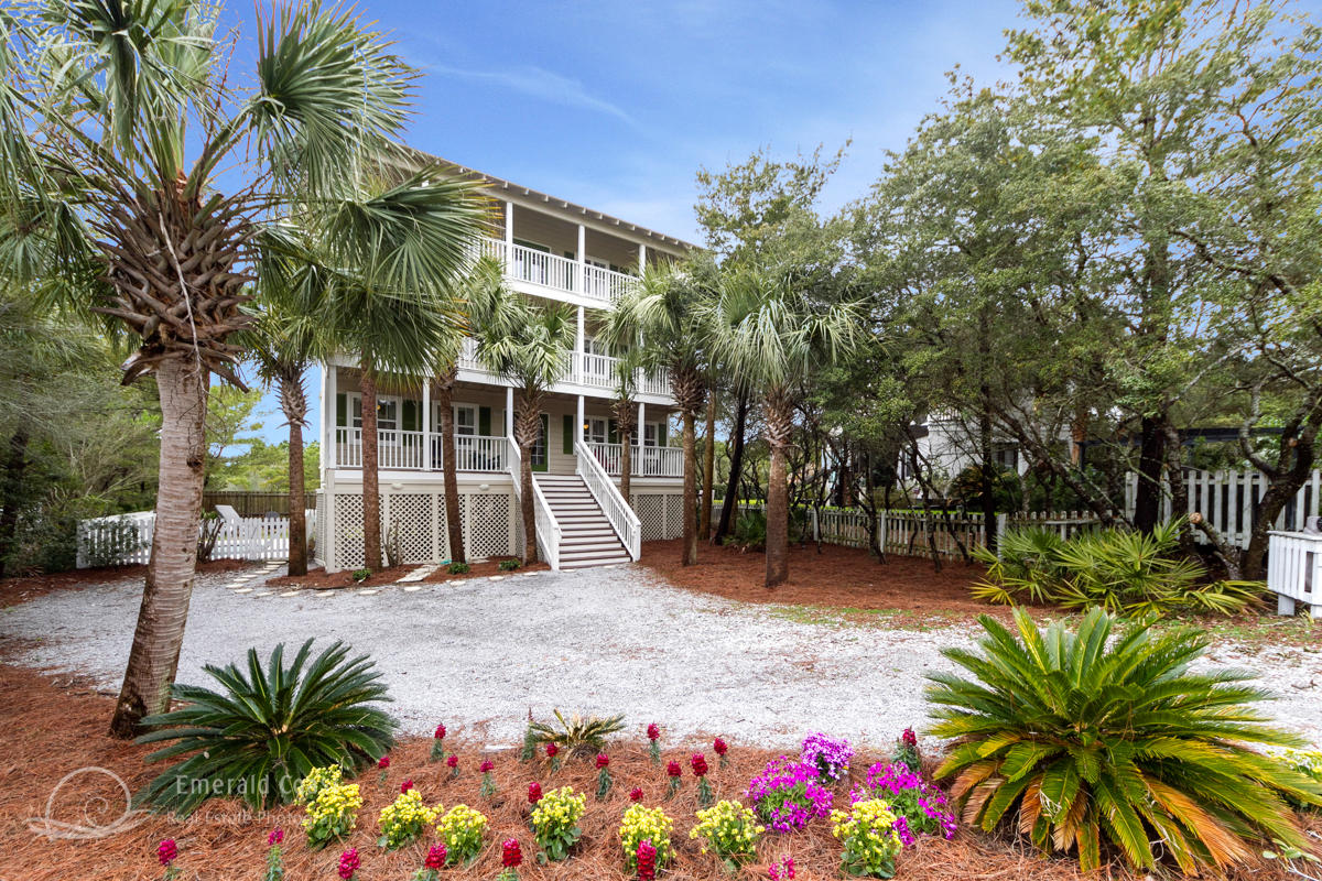 Seller has done $8000 in improvements! New Price, lowest price per sqft in Calypso! Gulf views! Three Story Beach Home located in gated Community. Lots of living space! Makes for great rental with number of beds. 2 king bedrooms, 1 bedroom with two twins and one bedroom with two queens makes this a great rental or plenty of space for your family and friends! Lots of privacy! Most bedrooms open to balconies with awesome views. Private walkway to beach with deeded beach access. Enjoy your own dip pool or the community pool! Lots of space for the money!
