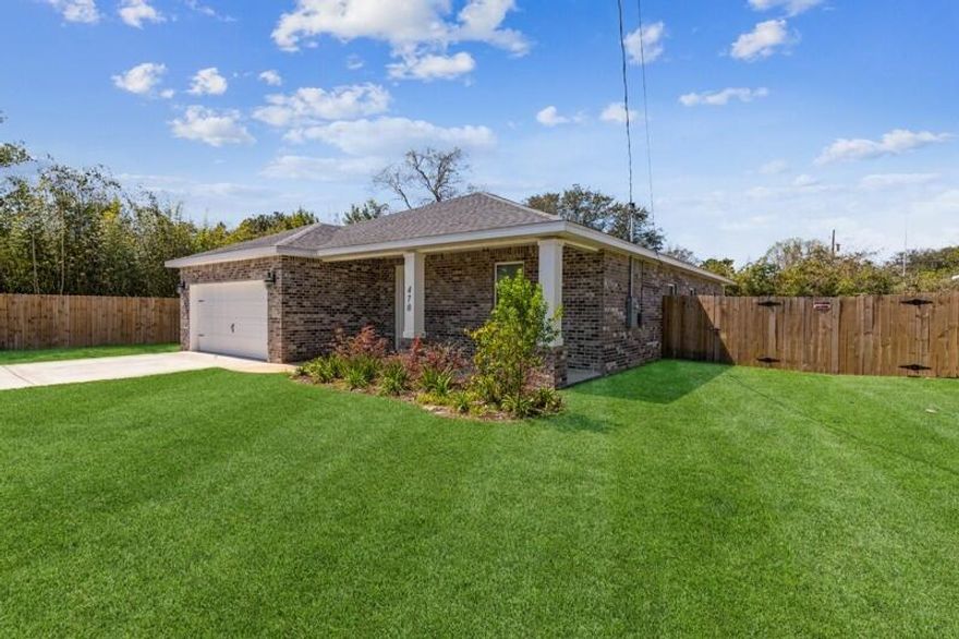 Impressive! This home offers you exceptional beauty! High detailed front entrance door! Desirable granite countertops! Roomy sitting island! Trayed ceiling! Well planned open kitchen! Recessed lighting! Stainless steel appliances! Crown molding! Amazing tile shower with clear glass enclosure! This all brick home combines all this with an Ideal location to beaches, shopping and Eglin AFB! Enjoy your morning coffee on 10x20 back porch. Of course, Lawn pump and sprinkler system is included.