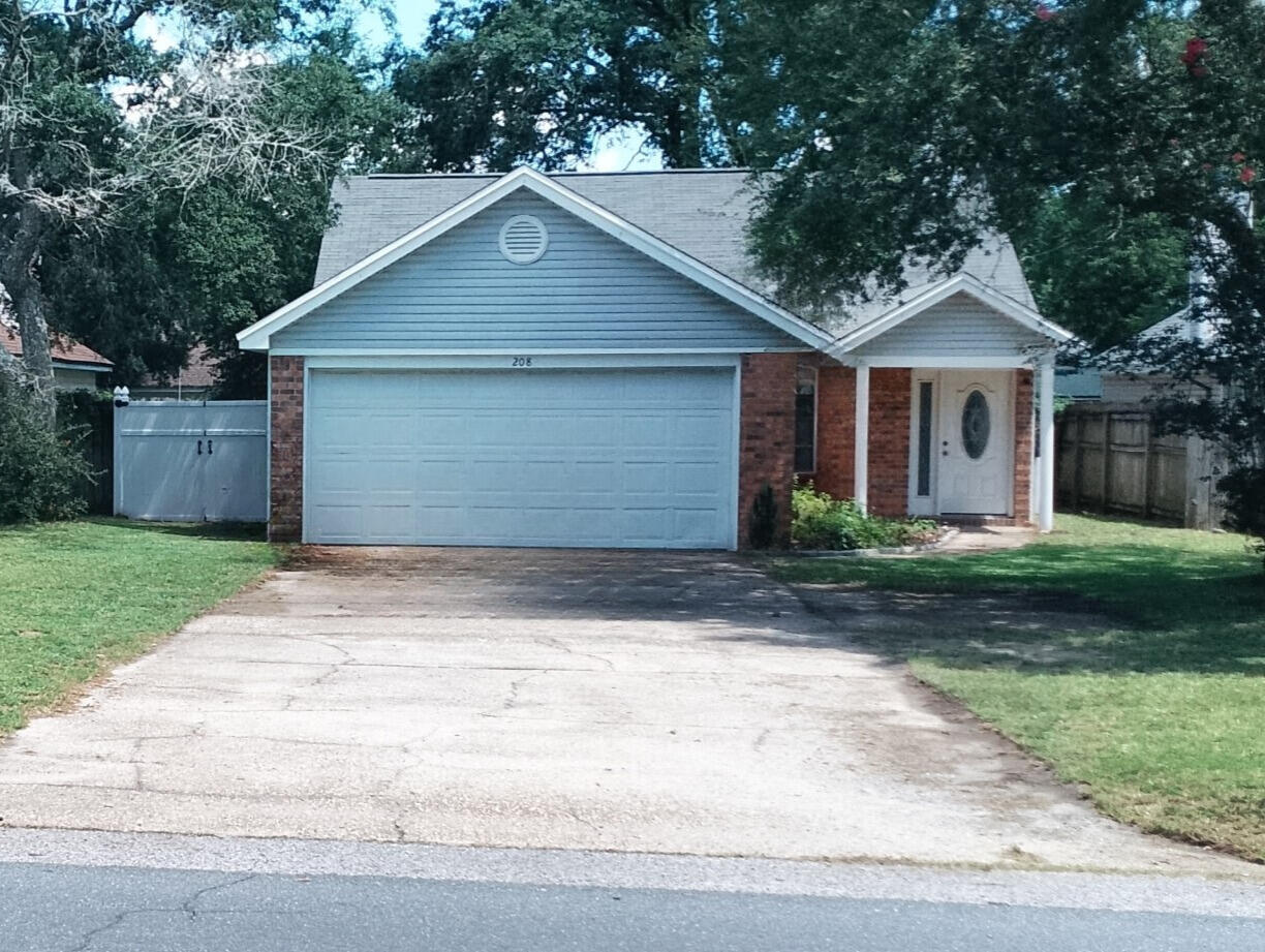 Charming home in the Heart of Fort Walton BeachThis single-story brick home offers 1,083 square feet of living space, making it ideal for first-time buyers, military families, or investors looking for a solid rental property near the Emerald Coast. This home sits on a 6,534 sq ft lot with a fully fenced backyard and a shaded patio--perfect for relaxing outdoors or entertaining guests. A two-car garage and extra side parking the open living area is anchored by a cozy fireplace, giving the space warmth and character. The kitchen includes breakfast bar that flows into the dining area--great for casual meals and family time. Each bedroom has ample natural light and storage Enjoy a relaxed coastal lifestyle with the convenience of being close to everything Fort Walton Beach has to offer