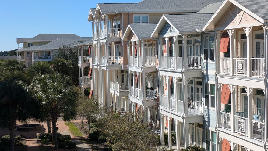 Seller motivated, price reduced, and a bonus of 2 months of HOA paid with full price offer. This very large and furnished 1 bedroom condo has 2 balconies overlooking an interior courtyard. 2-65' TVS and bolted in safe convey. It's got Loads of storage with custom built-out closets and walk ins on both levels and new LVP flooring and lighting. Bunks are even a possibility. Enjoy the Beach lifestyle at this wonderful project rich in amenities such as a lagoon style pool with lap area, Indoor gym with Basketball hoop and Pickel ball court, state-of-the-art work-out facility and a Clubhouse style room with billiards, card/game tables, theatre room with 100' screen, and a small library.  The well-kept grounds are perfect for a relaxing stroll or walking the dog.  See amenities video in listing