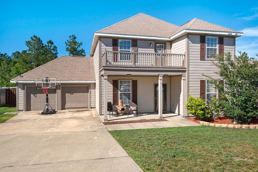 Act quickly to secure this nicely appointed South Crestview property situated on a large, private, fenced lot zoned for highly-desirable Antioch Elementary School! Enjoy a functional, spacious main floor layout with multiple living spaces, formal and informal dining areas, and half bath. NEW hand-scraped wood-look laminate flooring graces entryway, formal dining, kitchen, family room, and bonus room downstairs. Upstairs find a roomy, light-filled master bedroom and en suite bathroom, two additional bedrooms, full bath, and laundry room with access to the front balcony. The backyard is a dream playground with play house, jungle gym, and shed. Parcel extends beyond fence into the woods behind. Skip the traffic and spend more time enjoying life in this ideal family home.