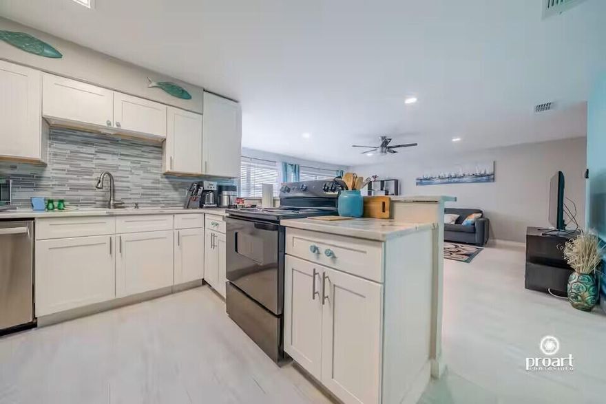 Gulf Terrace Condominium 0.8 miles to public beach access. Rare Find 2 Bedrooms 2 Bathrooms (full size) + Laundry Room. Remodeled, Clean and Spacious, a true Gem Ready for next Home Owner! Both Tourists & Locals Love the Convenient Location. Community Features: Free Parking, Gated Entrances from HWY 98 and Airport Rd, Access to 3 swimming pools, Tennis/Pickleball court, Dog Park, EV chargers, maintained green areas, picnic tables & a lake. HOA Coverage: building insurance and exterior maintenance, water, internet, sewer, trash, landscaping, and maintenance of pools and gates. Owner pays Electric Only. Active Airbnb & Gated Community contact agent for showing schedule and access instructions.