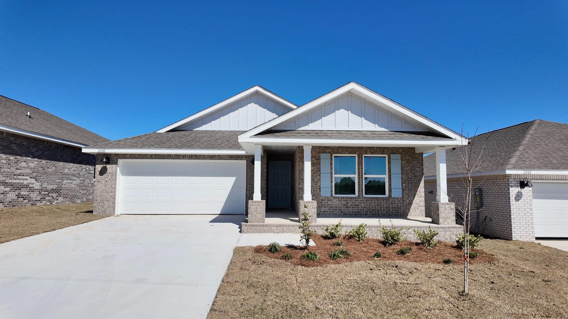 BEAUTIFUL 'MODEL HOME' IS 'NOW' AVAILABLE & INCLUDES, WASHER, DRYER, REFRIGERATOR & IRRIGATION SYSTEM! Hard to find nice large homesite. The 'Lakeside' is a FABULOUS floorplan with a highly desirable relaxed OPEN concept, no wasted space, 5 beds, 3 baths, nice 12 x 9 covered back patio & 2 car garage. Well-designed kitchen, GORGEOUS QUARTZ counter-tops, all stainless appliances, smooth top range, quiet dishwasher, built in microwave, roomy dining area & more. Striking wood-look flooring, plush carpet in the bedrooms. Fabulous amenities & the Smart Home 'Connect' System has several convenient devices. Stylish classic exterior gives awesome curb appeal. Easy drive to the airport, military base, beaches at Ft. Walton, Destin area & just minutes to golfing. MUST SEE.