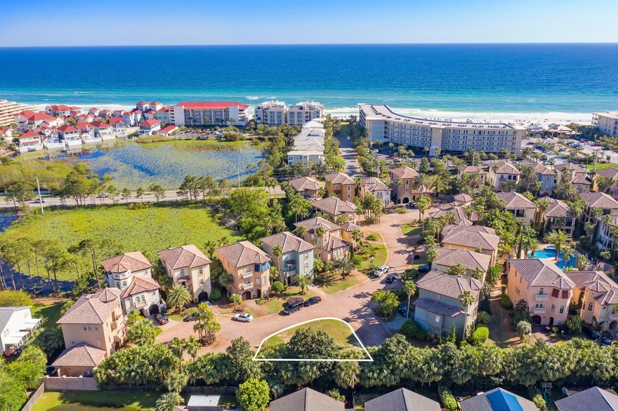 Cul-de-sac lot in Saint Tropez gated community.  All tap fees have been paid, active building permit in place, and building plans are available if desired.