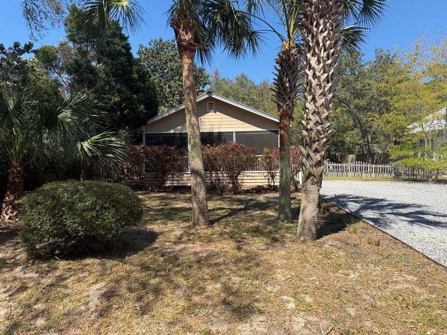 Located in one of the most desirable Point Washington neighborhoods with no HOA, this property offers privacy, flexibility, and strong value-add potential. Situated on a fenced 0.26-acre lot in Flood Zone X, the home features a peaceful, woodsy setting and is within walking distance to the bay, with a direct route to Grayton Beach and 30A fun.Approximately $40,000 in recent updates include new windows, updated electrical panel, spray foam insulation, new water heater, AC ductwork, and a screened-in porch--reducing near-term capital expenses. Originally a 2-bedroom, now a spacious 1-bedroom, with the ability to easily convert back or expand, creating additional upside. Motivated sellers--ideal for a primary home, second home, or short or long term investment near the beach and the bay.