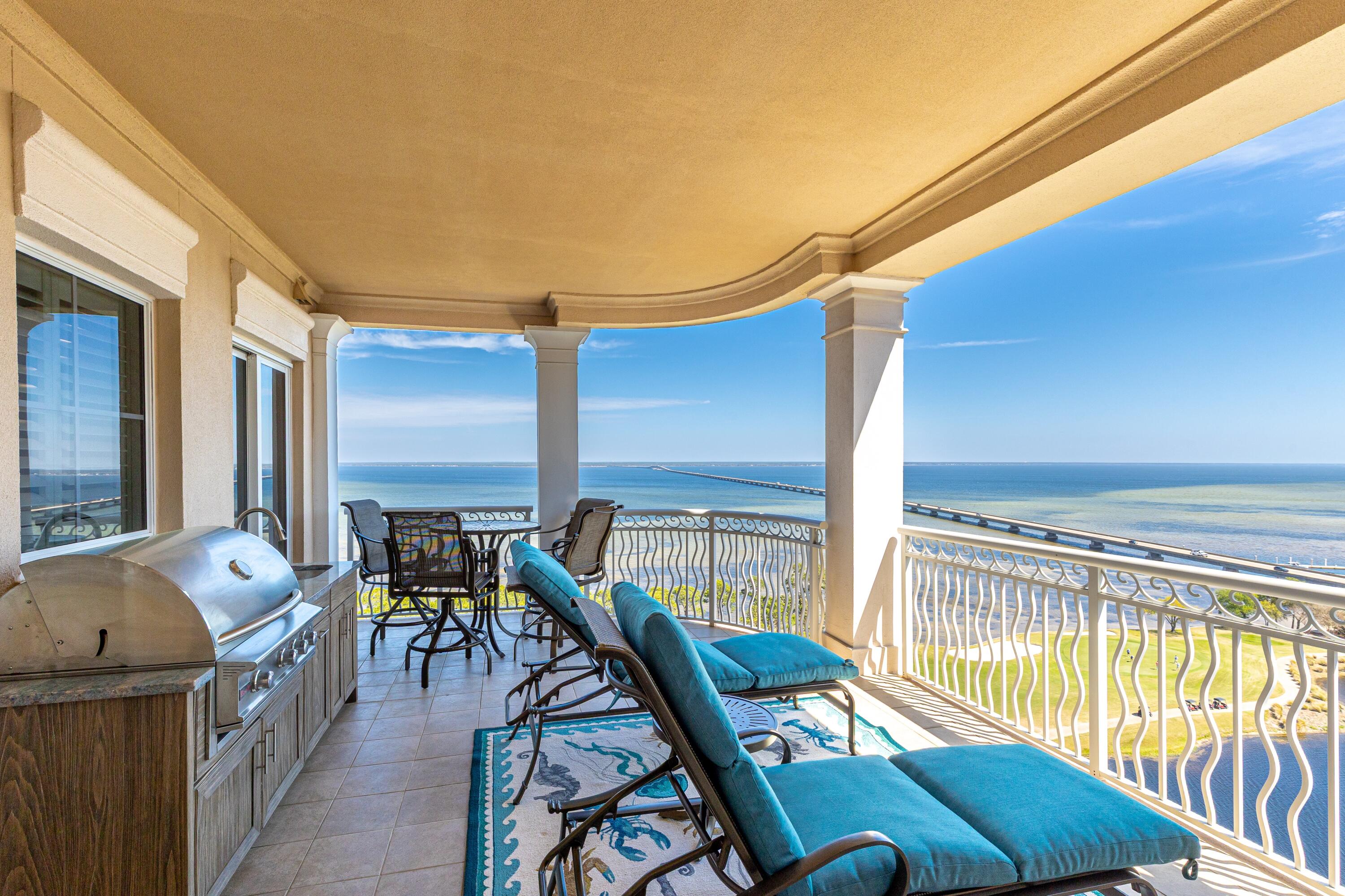 Experience unparalleled luxury in this extraordinary 15th-floor residence at One Water Place at Kelly Plantation including two deeded garage parking spaces & a private garage storage unit. Offering breathtaking, unobstructed views of the bay from every room and multiple terraces (one with a new Summer kitchen!). Step off your private elevator into a beautifully designed space featuring engineered wood flooring, designer wallpaper accent walls, and remote-controlled blinds in the living areas. The thoughtfully remodeled chef's kitchen boasts Quartzite countertops, Viking appliances, a gas range, a spacious island, and soft-close cabinetry, perfect for entertaining. Enjoy two spacious living areas, seamlessly connected by a double-sided gas fireplace, and a custom wet bar! The primary wing is a sanctuary with a completely customized walk-in closet, a spa-like bath with a heated towel rack, and elegant new hardware.
Additional highlights include:
-New HVAC systems (2022) & water heater (2022)
-Halo water filtration system
-Updated brass hardware & new light fixtures throughout
-Custom-fitted laundry room with built-in cabinets and ironing board
This is luxury redefinedschedule your private tour today and discover the finest in resort-style living as well as the abundant amenities that One Water Place and Kelly Plantation have to offer!
