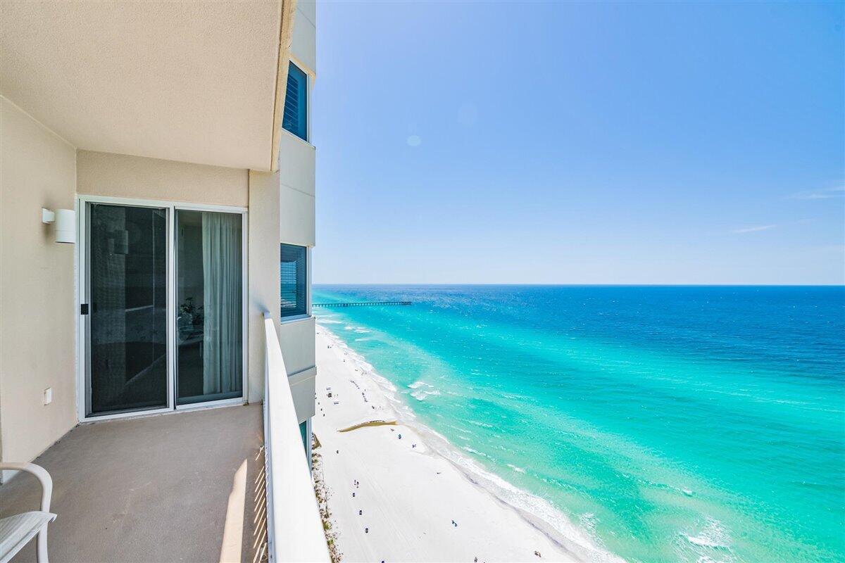'CURRENTLY UNDER CONTRACT, SELLER ACCEPTING BACKUP OFFERS' Looking for gulf front views from your bedroom? Unit 2308 is the deluxe 2 bedroom 2 bath 1593 sq ft ''A'' Plan and features incredible Gulf views from the floor to ceiling glass doors in the living area, gulf front Master bedroom with balcony access and bay window, great for entertaining kitchen with granite counter tops, very spacious second bedroom and much more! Tidewater Beach Resort is a premier property in Panama City Beach close to Pier Park featuring two outdoor lagoon style pools, heated indoor pool, movie theater and so much more!