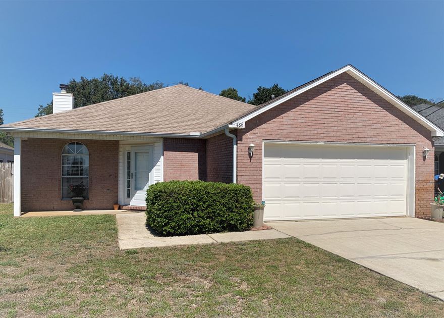 MINUTES TO HURLBURT!! Located in the family-friendly, quiet Rush Park subdivision, this spacious 3 BR home is ready for new owners! House backs up to the base for added privacy. Neighborhood has sidewalks, perfect for families to walk and enjoy the outdoors. Inside, you'll find large bedrooms and 2 full baths, both with double vanities. Kitchen has stainless steel appliances and new hardware on cabinetry. Florida Room is off the bonus room and is perfect for relaxing and enjoying the outdoors. Living/dining area is open, has natural lighting and a gas fireplace. Outdoors, you'll find a fenced-in backyard, shed, and an open patio - perfect for grilling out! Roof was replaced in 2016. Gas furnace & gas water heater. Buyer to verify all info.