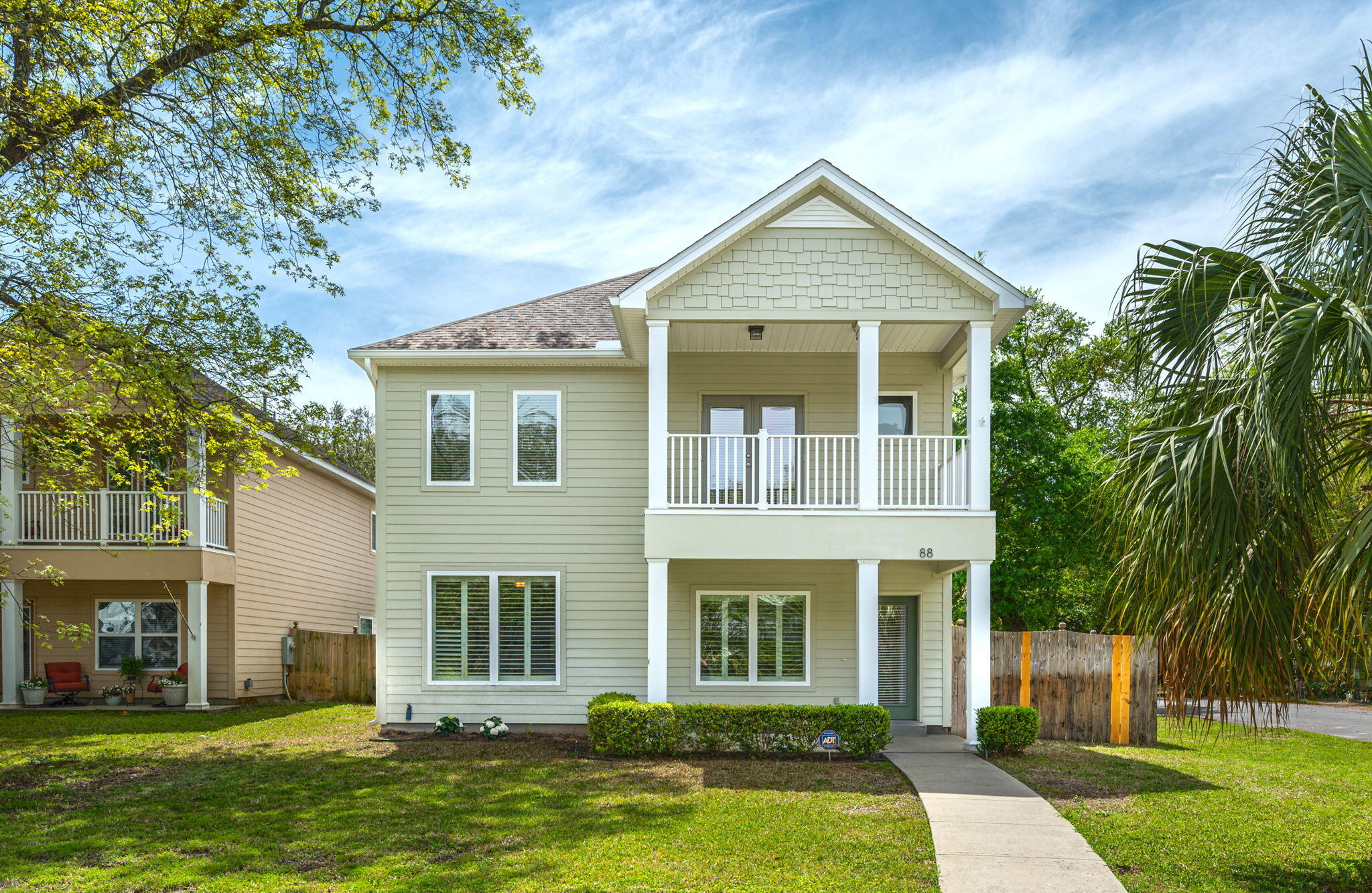Back on market, financing fell through. Beautiful home in the heart of Ft Walton Beach. Close to both Eglin & Hurlburt AFBs, just 10 minutes from the beach, and within walking distance or golf cart ride to several area parks, a nature trail, and shopping anchored by a major grocer. This Florida cottage style home has been well maintained and features a 2nd floor balcony off the master suite upstairs. Bedrooms 2 and 3 are located on the second story along with bath 2. Kitchen boasts stained cabinetry, a kitchen island, stainless appliances, and granite countertops. Downstairs is spacious and has tons of natural light. Exterior features include a rear-loading garage with automatic opener, lawn pump and sprinkler system with beautiful landscaping and mature trees.
