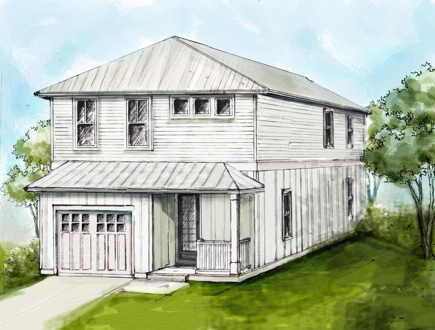 The Hannah , with 1,803 sq ft, 4 bedrooms, 2 full baths, 1 half bath, will have a bedroom for all. The main floor with 9' ceilings, modern trim, ceramic wood flooring will lead the way to the open concept living/dining/kitchen area. The large granite island with counter seating, makes room for everyone. The second floor Master suite is extra special with two walk in closets and bathroom with a over-sized shower and double vanities. Completing the second story with three guest rooms, a full bath with tub/shower combination and double sink vanities and laundry.New home construction one block from the Bay in South Walton and close to the beaches, restaurants and shopping of 30A. Coastal cottages with three and four bedroom plans starting in the low $300's along with a private community pool