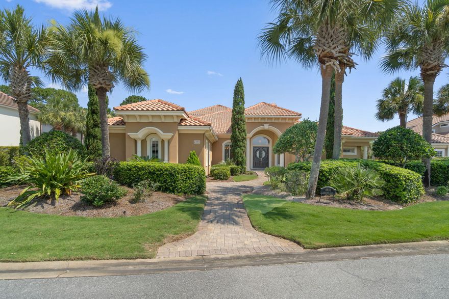 Luxury, home in the gated golf course community of REGATTA BAY!  Custom built, on the 4th hole of the award winning Regatta Bay course. Home is situated on 1.5 lots & is the largest lot on Sailmaker Lane. Breath taking views of the saltwater heated pool, spa w/a waterfall feature and massive outdoor living area. Outdoor kitchen features a Viking gas grill, bar, and TV area & gas fireplace. The 1st floor has a master suite, 1 BR & Office, 2 living rooms, kitchen, dining room, butler's pantry, wine cellar & gas fireplace. Kitchen features Wolf, Sub Zero & Bosch appliances. The 2nd floor boasts a Media/Bonus, wet bar & guest BR & walk in storage rm (400 sf). Home has 3.5 total BTHs. INSULATED, AIR CONDITIONED, 3 CAR GARAGE (1000 sf). House GENERATOR for ..
