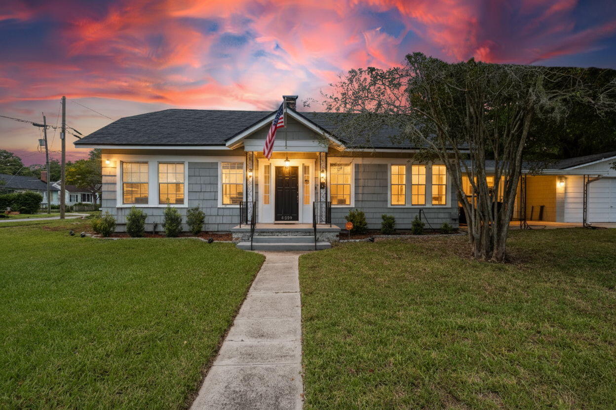 Completely Remodeled Historic Home with Modern Updates and Termite Bond in PlaceWelcome to 4329 Antisdale Street -- a beautifully remodeled home combining historic charm with modern convenience. Originally built in 1927, this property has an effective year built of 2005 and offers the feel of a new home with the character of classic Jacksonville architecture.This home has been fully updated inside and out, featuring a new kitchen with modern finishes, updated bathrooms, fresh paint, new flooring, fixtures, and more. The layout provides an open and functional flow perfect for everyday living and entertaining.Additional peace of mind comes with a 5-year transferable termite bond, already in place for the new owner. Conveniently located near shopping, dining, and major commuter routes, this move-in ready home delivers timeless appeal with contemporary comfort.
Key Features:
Total remodel with modern updates throughout
Effective year built 2005
5-year transferable termite bond
Updated kitchen and bathrooms
Fresh paint, new flooring, and fixtures
Convenient location near parks, restaurants, and downtown Jacksonville
Don't miss the opportunity to own a beautifully restored home with modern efficiency and lasting quality.