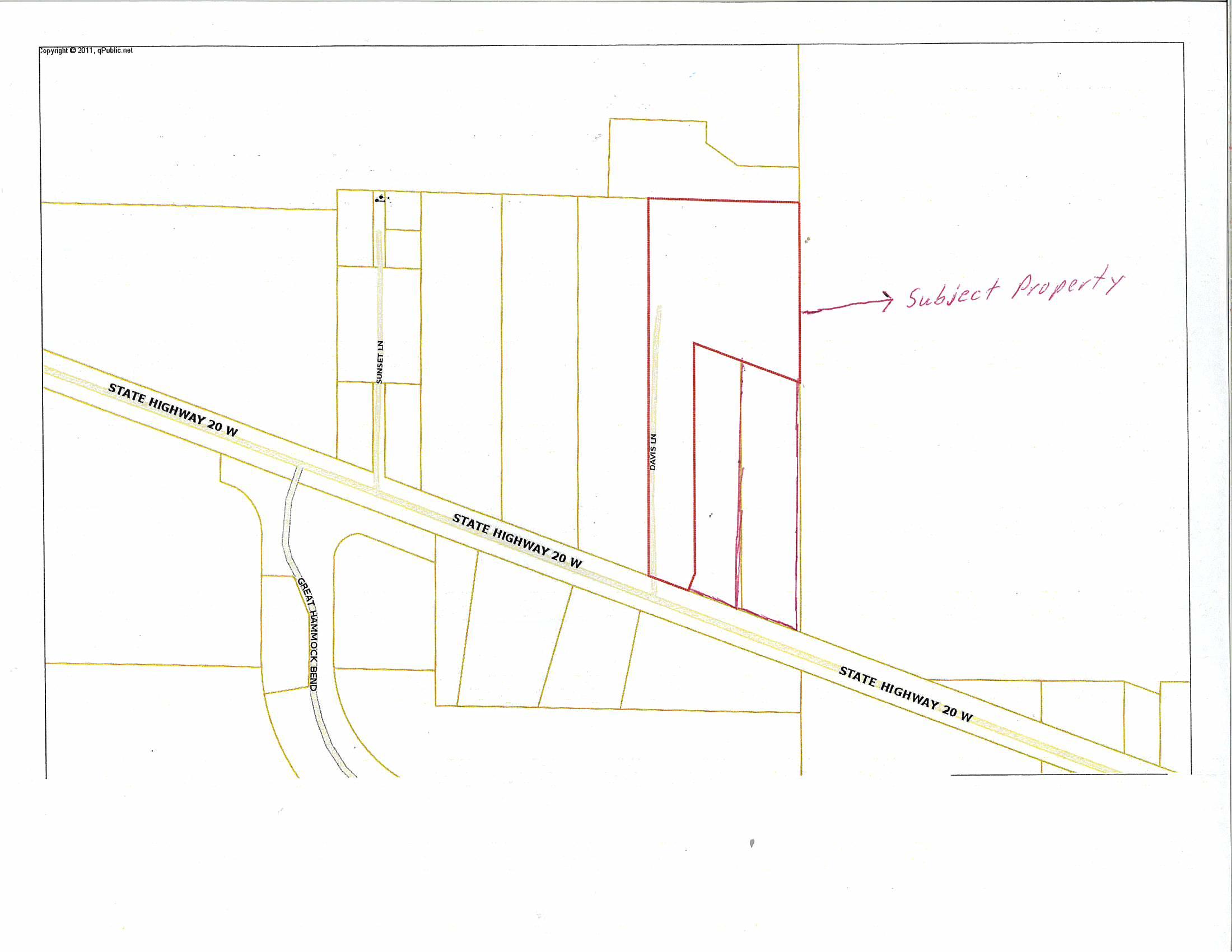 PRICE REDUCTION!!!! This Residential/Mixed-Use development property is located directly on Hwy 20, the major East/West traffic corridor servicing areas including Freeport, Niceville and Panama City. The best use for this property, with approx. 420' of frontage, is for a Multi-Family project with a Commercial out-parcel in front. This property is right across the street from the Hammock Bay entrance. There is a significant demand increase for affordable housing/apartments in this area. There is also a demand for housing for the service sector residents working in the southern portion of the county where rental prices are high. The site is wooded, level with no wetlands. There is a home on the property that will be delivered ''vacant'' and in the ''As Is'' condition.