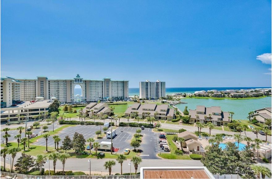 Great investment opportunity! Move in ready! Come see one of the best views in the Ariel Dunes II condominium complex. Unit 908 is a 2 bedroom, 2 bath unit with spectacular west views and only steps away from the beautiful waters of the Gulf of Mexico. Ariel Dunes II in the Seascape Resort located in South Walton offers an abundance of recreational opportunities including; multiple swimming pools, tennis courts, basketball court, pickle ball courts, fishing, and 18-hole golf course. Enjoy the on-site fitness center and grab a bite at the Cabana Cafe...Seascape's on-site restaurant.  This unit has granite countertops, stainless steel appliances and new flooring in the main living area. Enjoy the large balcony as you watch the sunset over the Emerald Waters of the Gulf of Mexico. This unit has additional storage closet perfect for beach toys, YOLO board/boogie boards, golf clubs, etc. Ariel Dunes II located in the Seascape Resort is located minutes away from Silver Sands Premier Outlets, Upscale Retail Center of Town Center located on Grand Blvd. and Sacred Heart hospital on the Emerald Coast.