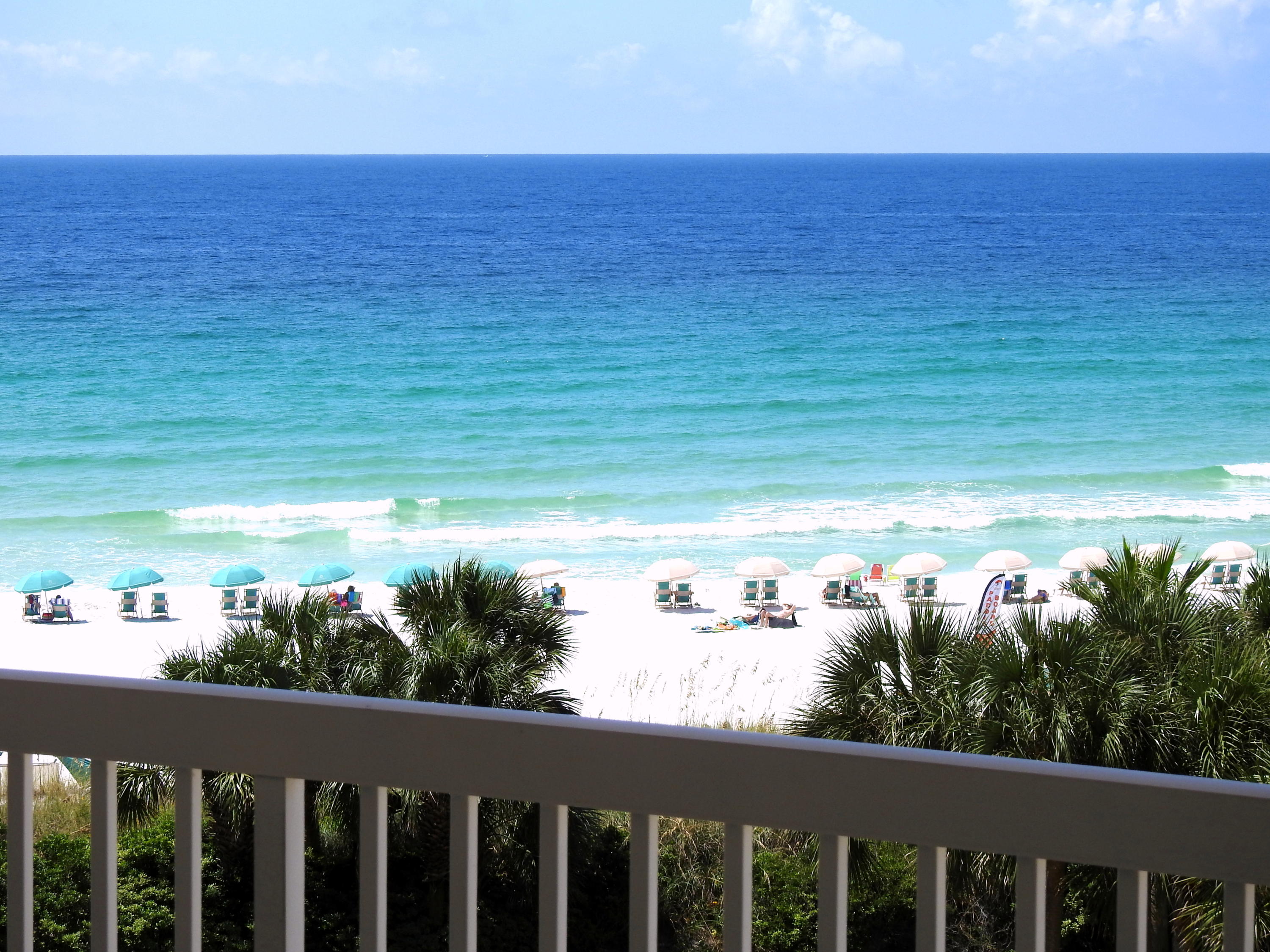 A DISTINCTIVE LIFESTYLE AWAITS YOU HERE! Spectacular gulf, beach, & pool views are visable from all major rooms in the condo including all three bedrooms. This very desirable fifth floor unit is high enough to have beautiful panoramic views of the coast yet low enough to hear the waves crashing gently along the beach. From the St. Thomas lobby, enter your semi-private elevator which opens directly into the foyer of your unit. Unit 506 features granite in the kitchen & all three baths. The master suite offers a luxury bath with lovely tile work along with a large walk-in closet. The condo has recently been painted in a fresh bone color. The 14-SEER four ton Trane electric heat pump was installed only three years ago & the hot water heater was installed this year. Other amenities