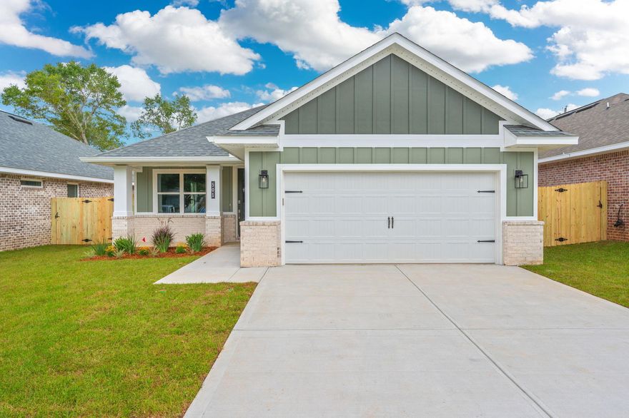 Don't miss out on the opportunity to purchase 1 of the 12 brand new homes located in Fort Walton Beach, Fl. SELLER IS OFFERING UP TO $8,000.00 TOWARDS BUYER CC, PRE-PAIDS, AND /OR RATE BUYDOWNS. Welcome home to this gorgeous 3-bedroom 2 bath home centrally located to air force bases, shopping, entertainment, and the beautiful white sandy beaches of the Emerald Coast.  Check out this spacious open plan as you walk in the front door.  Plenty of room for entertaining guest and family.  This beautiful kitchen offers quartz breakfast bar, beautiful kitchen cabinetry and large walk-in pantry.  Enjoy this master bedroom with a fabulous garden tub, walk-in shower, double sink quartz vanities. This walk-in closet is so large and spacious.  For all those summer barbecues this back porch lanai and backyard will be wonderful to enjoy with family and friends. 
Make the fabulous home yours today.  Buyer to verify all areas of importance including lot size, room measurements, zoning. 
