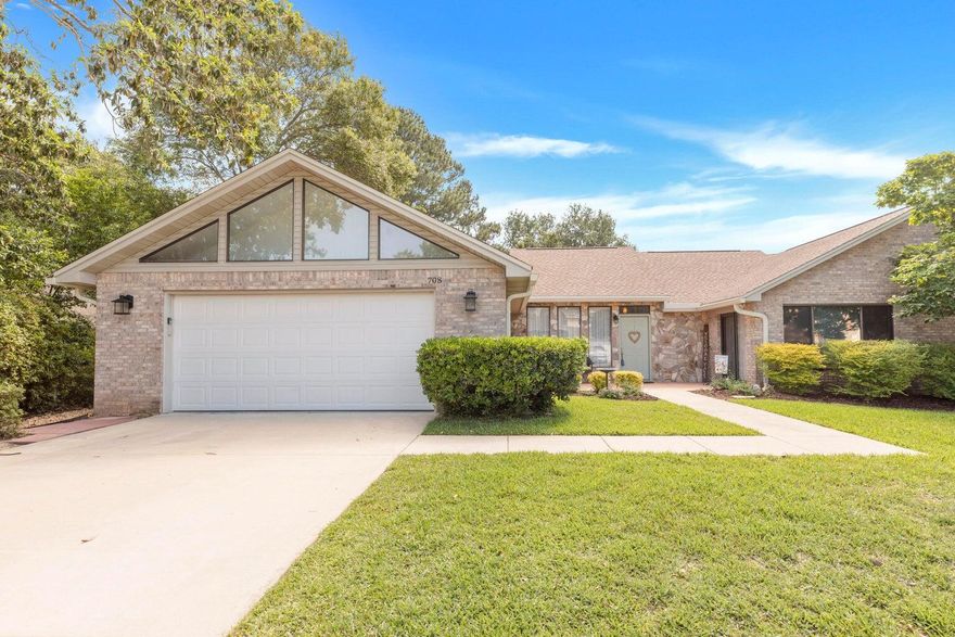 Live the Lakefront Dream in This Stunning All-Brick Home! This gorgeous 3-bedroom, 2-bath, 2,607 SF lakefront retreat offers the perfect blend of elegance, comfort, and functionality. From the moment you walk in, you'll be greeted by soaring cathedral ceilings and an open-concept layout that invites you to relax and feel right at home.The eat-in kitchen is a true heart of the home, featuring granite countertops, newer stainless steel appliances, a breakfast bar, and a cozy nook overlooking the water--perfect for peaceful mornings.Unwind in the spacious master suite, complete with a custom walk-in closet, dual vanities, and a zero-entry custom tile shower for your own private retreat. The additional bedrooms are generously sized with great closet space, and the brand-new updated bathrooms add a touch of luxury throughout.
Step outside to your screened-in lanai with stamped concreteideal for entertaining or simply enjoying the breathtaking lake views. The custom BBQ area is ready for weekend cookouts and creating unforgettable memories.This home truly has it allstyle, space, and serenity. Don't miss the chance to experience lakefront living at its best!